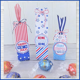 Chocolate Truffle Cartons & Tags {PATRIOTIC} PRINTABLE
