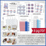 Chocolate Truffle Cartons & Tags {PATRIOTIC} PRINTABLE