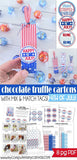 Chocolate Truffle Cartons & Tags {PATRIOTIC} PRINTABLE