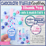 Chocolate Truffle Cartons & Tags {THANKS} PRINTABLE