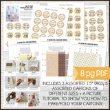 Chocolate Truffle Cartons & Tags {THANKSGIVING} PRINTABLE