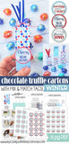 Chocolate Truffle Cartons & Tags {WINTER & New Year} PRINTABLE