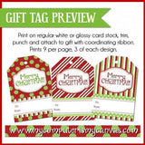 Christmas Candy Bar Wrapper {GIFT TAG} PRINTABLE {Clearance}-My Computer is My Canvas