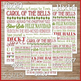 Christmas Carols Subway Art PRINTABLE-My Computer is My Canvas