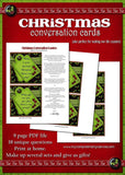 Christmas Conversation Starter Cards - PRINTABLE {Clearance}-My Computer is My Canvas