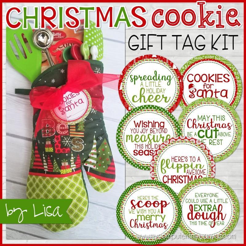 Christmas Cookie Gift Tag Kit PRINTABLE – Bloom to Balm | My Computer is My Canvas for Free Printable Christmas Cookie Labels