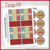Christmas Nugget Wrapper {Mini Manger} PRINTABLE-My Computer is My Canvas