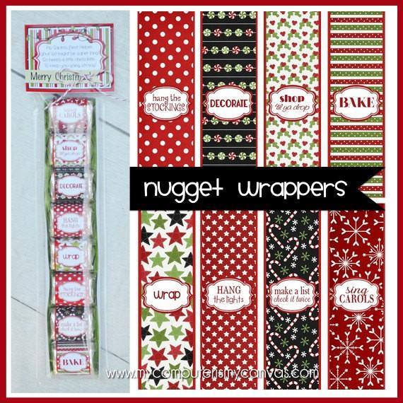 Christmas Nugget Wrappers {Santa's Helper} PRINTABLE-My Computer is My Canvas