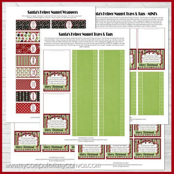 Christmas Nugget Wrappers {Santa's Helper} PRINTABLE-My Computer is My Canvas