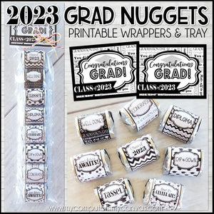 Class of 2023 Graduation Nugget Wrappers PRINTABLE