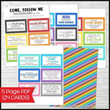 Come Follow Me DISCUSSION CARDS Printables-My Computer is My Canvas