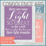 Condolence Art, Bereavement Gift {Light Remains} - PRINTABLE-My Computer is My Canvas