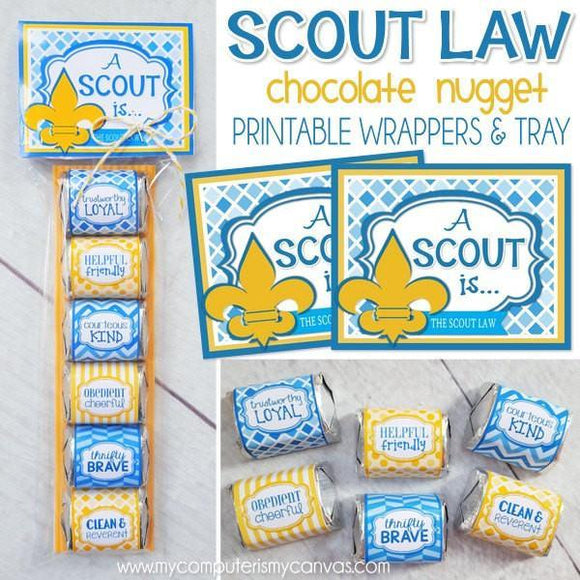 Cub Scout Law Nugget Wrappers PRINTABLE-My Computer is My Canvas