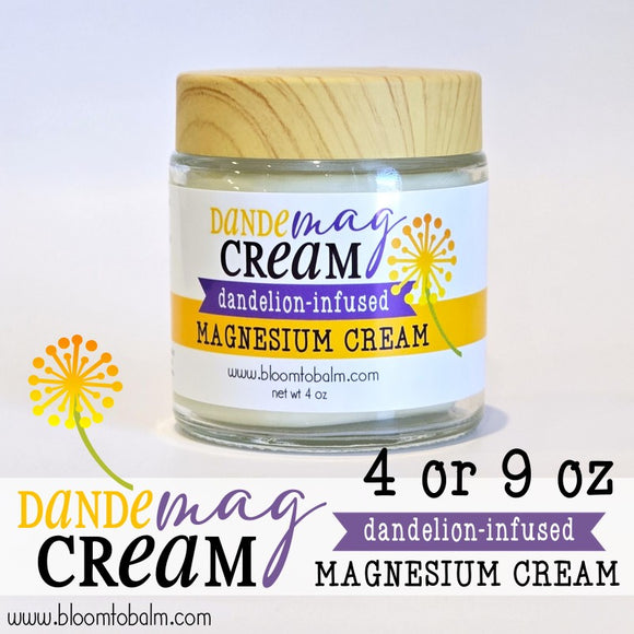 DANDE-MAG {Dandelion-Infused} Magnesium CREAM
