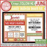 DISCOUNTED {ANNUAL BUNDLE: JAN-DEC} 2023 CFM New Testament Family Bulletin Board Kit (PRINTABLE)