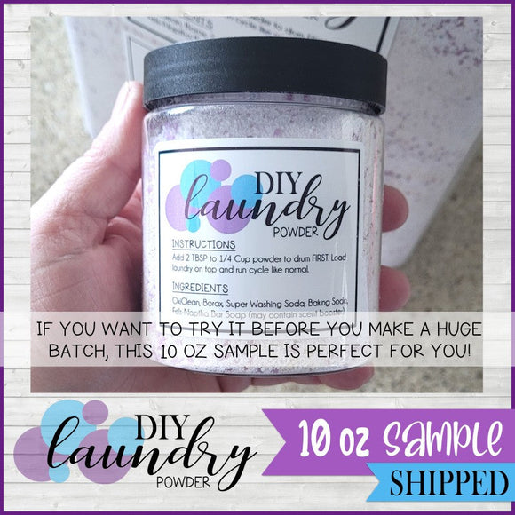 DIY Laundry Powder {10 oz SAMPLE} SHIPPED TO YOU