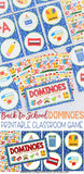 DOMINOES Game {Back to School Edition} PRINTABLE-My Computer is My Canvas