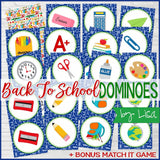 DOMINOES Game {Back to School Edition} PRINTABLE-My Computer is My Canvas
