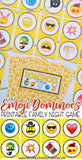 DOMINOES Game {Emoji} PRINTABLE-My Computer is My Canvas