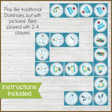 DOMINOES Game {Winter} PRINTABLE-My Computer is My Canvas