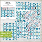 DOMINOES Game {Winter} PRINTABLE-My Computer is My Canvas