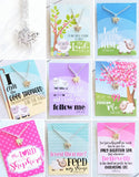 EASTER Lamb Charm Necklace {with Quote Card} SHIPPED