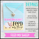 EASTER Lamb Charm Necklace {with Quote Card} SHIPPED