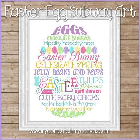Easter Egg Subway Art PRINTABLE-My Computer is My Canvas