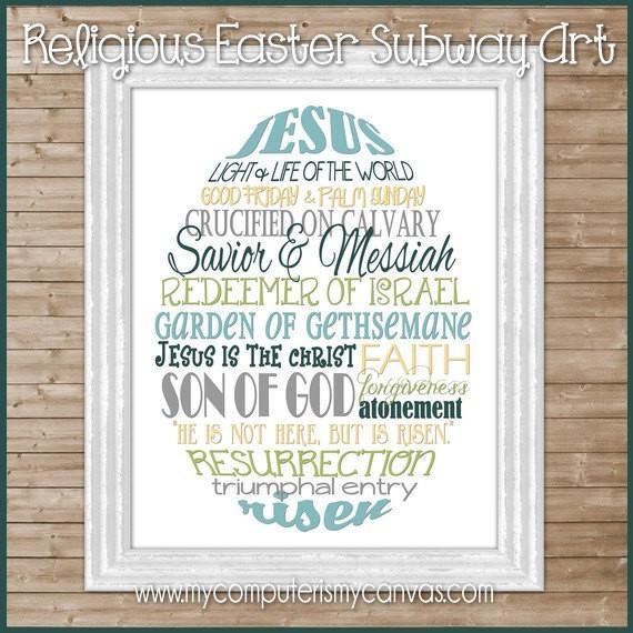 Easter Egg Subway Art {Religious} PRINTABLE-My Computer is My Canvas