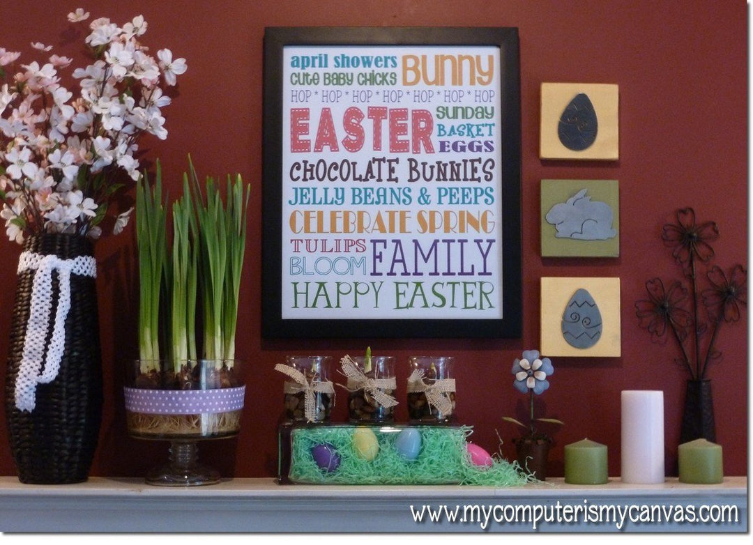 Easter or April Subway Art PRINTABLE-My Computer is My Canvas