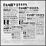 Family Rules Subway Art PRINTABLE-My Computer is My Canvas