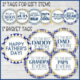 Father's Day Basket {Gift Tag Kit} PRINTABLE
