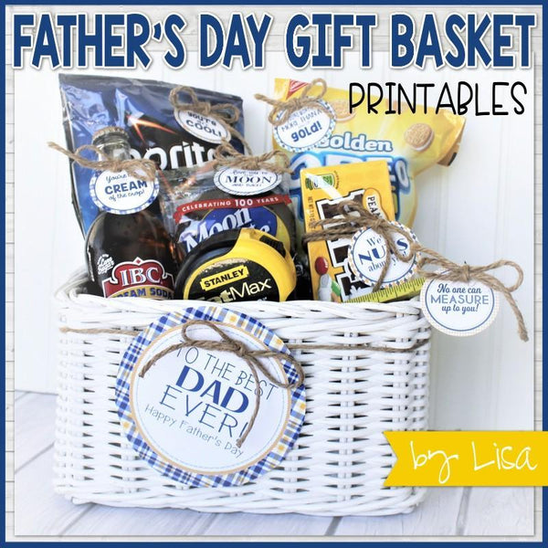 Father's Day Basket {Gift Tag Kit} PRINTABLE – My Computer is My