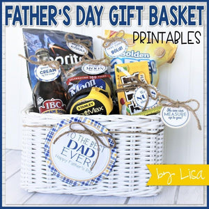 Father's Day Basket {Gift Tag Kit} PRINTABLE