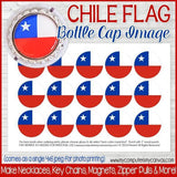 Flag Bottle Cap PRINTABLE {CHILE}-My Computer is My Canvas