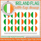 Flag Bottle Cap PRINTABLE {IRELAND}-My Computer is My Canvas