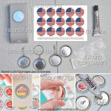 Flag Bottle Cap PRINTABLES {Discounted Bundle}-My Computer is My Canvas