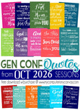 General Conference Quotes {OCT 2026} FREEBIE