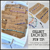 MORSE CODE BRACELET Printable Bundle {2026 GRADUATION & Numbers} + Editable Bracelet Card