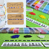 MORSE CODE BRACELET Printable Bundle {2026 GRADUATION & Numbers} + Editable Bracelet Card