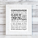 2026 Graduation Subway Art {COLOR BUNDLE} Printable
