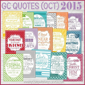 General Conference Quotes {October 2015} FREEBIE-My Computer is My Canvas