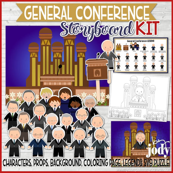 General Conference Story Board & Activity Kit {PRINTABLE}