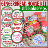 Gingerbread House Kit {Gift Basket Tag Set} PRINTABLE