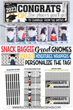 Gnome MINIATURE BAR WRAPS {2023 GRADUATION} PRINTABLE