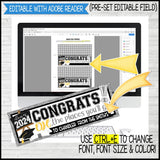 Gnome MINIATURE BAR WRAPS {2024 GRADUATION} PRINTABLE