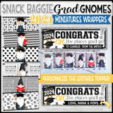 Gnome MINIATURE BAR WRAPS {2024 GRADUATION} PRINTABLE