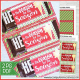 HE IS THE REASON Chocolate Bar {POCKET} PRINTABLE-My Computer is My Canvas