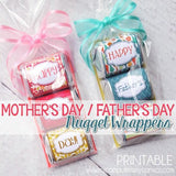 Happy Mother's Day & Father's Day Nugget Wrapper PRINTABLES-My Computer is My Canvas