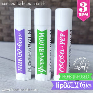 Herb-Infused LIP BALM {TRIO}
